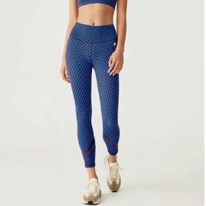 Tory Burch sport leggings in purple and blue